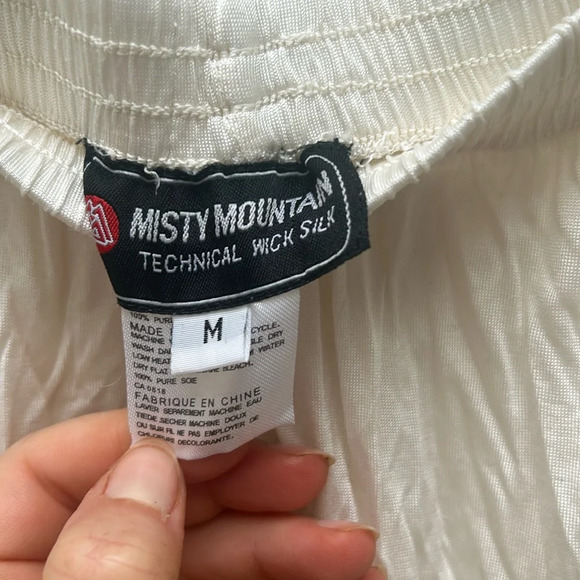 Vintage Misty Mountain 100% silk long underwear size medium - Picture 3 of 5